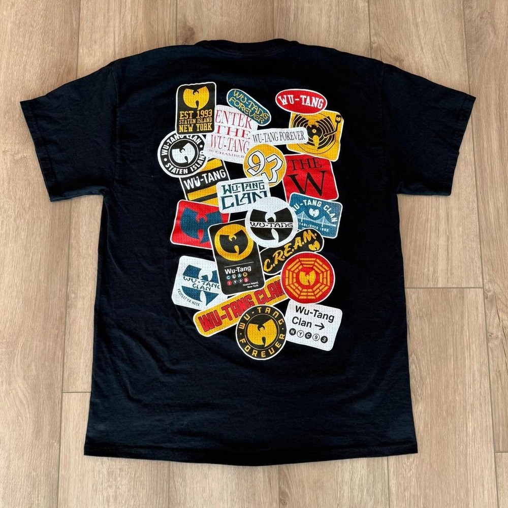 Wu-Tang Clan black cotton t-shirt with Wu-Tang Clan logo size M
